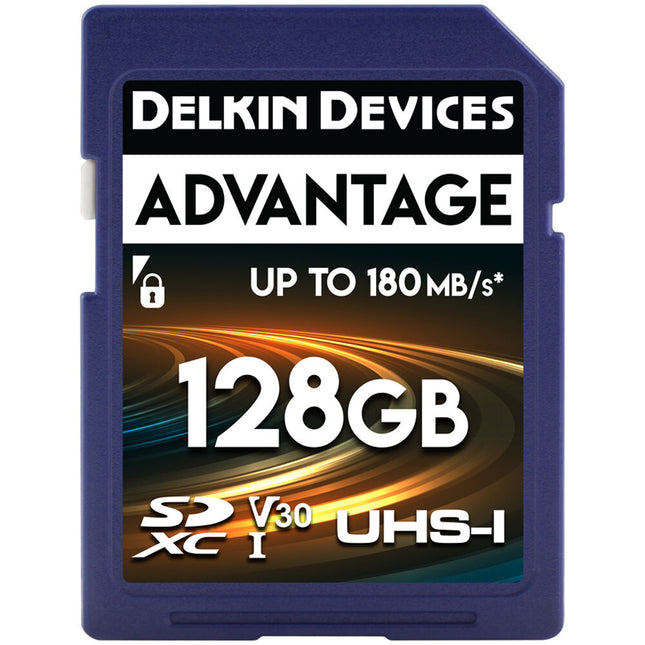 Delkin Devices 128GB ADVANTAGE Tarjeta SDXC UHS-I 180MB/s con Estuche