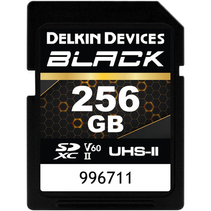 Delkin Devices 256GB Tarjeta de Memoria SDXC UHS-II V60 Clase 10 290MB/s con Estuche Protector