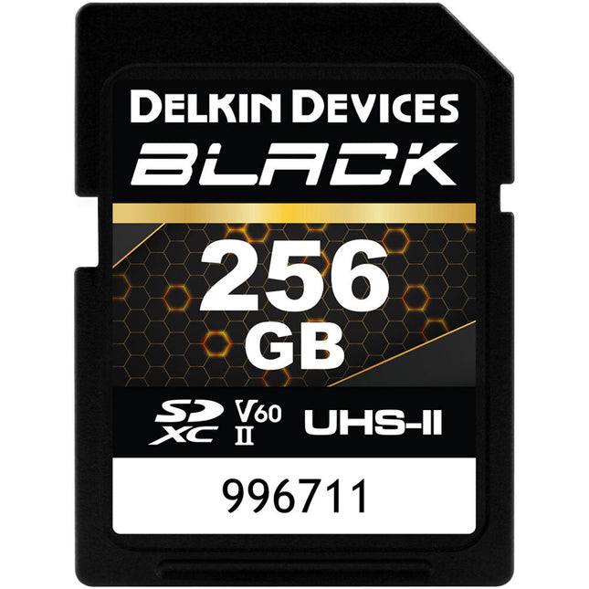 Delkin Devices 256GB Tarjeta de Memoria SDXC UHS-II V60 Clase 10 290MB/s con Estuche Protector