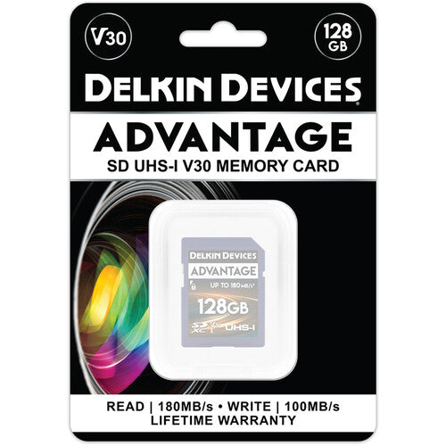 Delkin Devices 128GB ADVANTAGE Tarjeta SDXC UHS-I 180MB/s con Estuche