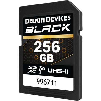 Delkin Devices 256GB Tarjeta de Memoria SDXC UHS-II V60 Clase 10 290MB/s con Estuche Protector