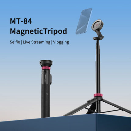 Ulanzi MT-84 Mini Tripié para Smartphones Magnéticos Altura 60.2" Capacidad 2.2 lb Bluetooth
