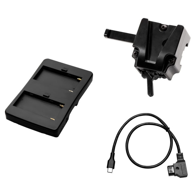 COLBOR Adaptador V-Mount y Plato Adaptador Batería NP-F para LED