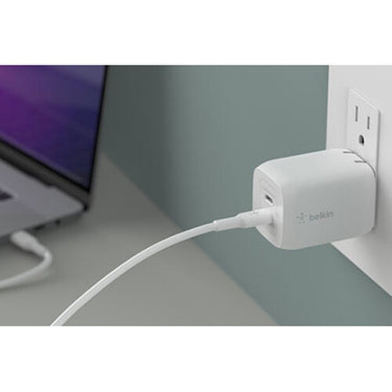Belkin BoostCharge Pro 65W Cargador de Pared Dual USB-C con Cable USB-C 6'
