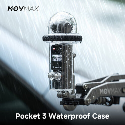 MOVMAX Funda Impermeable para DJI Osmo Pocket 3 con Montaje Fijo y Accesorios