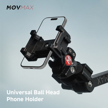 MOVMAX Soporte Universal de Bola para Teléfono Ajustable 2.4 a 3.6 Pulgadas