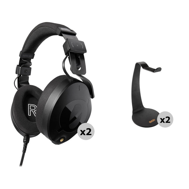 RODE NTH-100 Auriculares Profesionales Cerrados Sobremesa Kit 2-Pack Negro 40mm