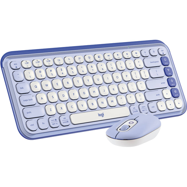 Logitech POP ICON Teclado y Mouse Inalámbricos Bluetooth Baterías Incluidas