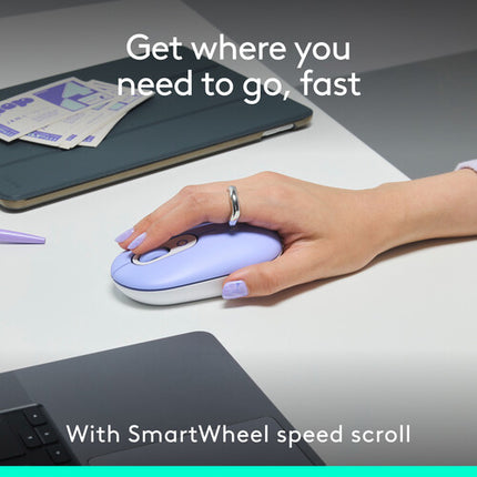 Logitech POP ICON Teclado y Mouse Inalámbricos Bluetooth Baterías Incluidas