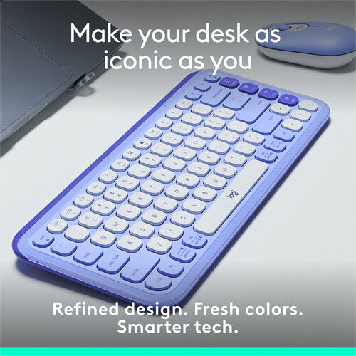Logitech POP ICON KEYS Teclado Inalámbrico Bluetooth Compacto con Receptor USB