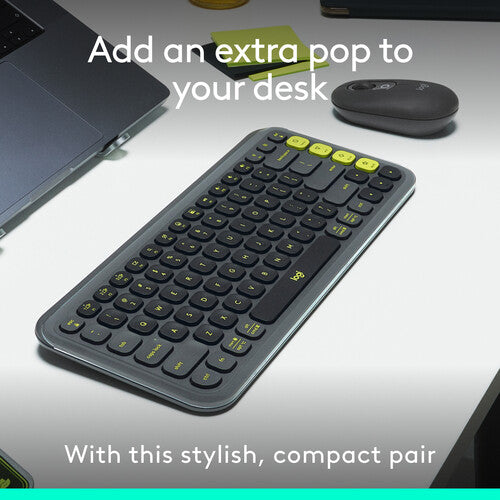 Logitech POP ICON Teclado y Ratón Inalámbrico Bluetooth Compacto y Silencioso