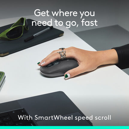 Logitech POP ICON Teclado y Ratón Inalámbrico Bluetooth Compacto y Silencioso