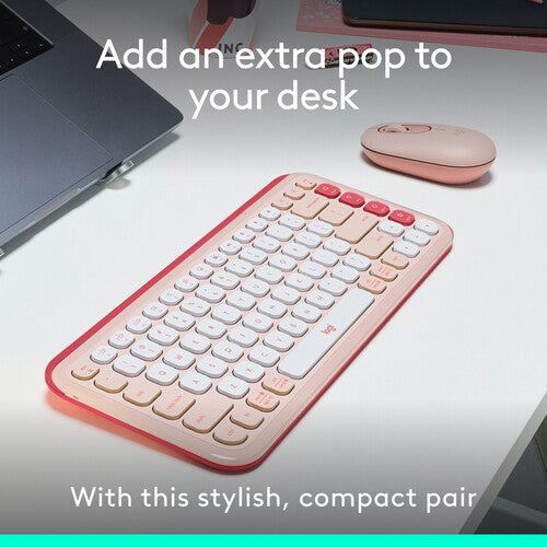 Logitech POP ICON Combo Teclado y Ratón Inalámbrico Bluetooth 3 Dispositivos
