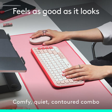Logitech POP ICON Combo Teclado y Ratón Inalámbrico Bluetooth 3 Dispositivos