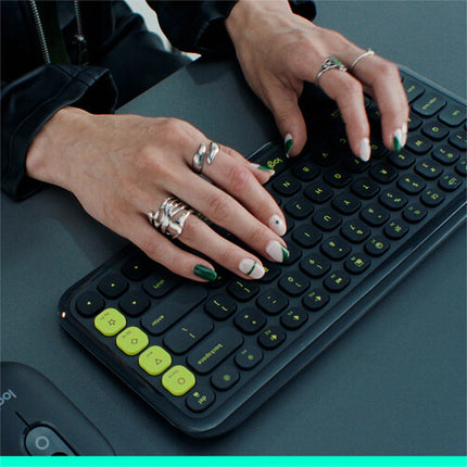 Logitech POP ICON KEYS Teclado inalámbrico Bluetooth compacto con receptor Logi Bolt