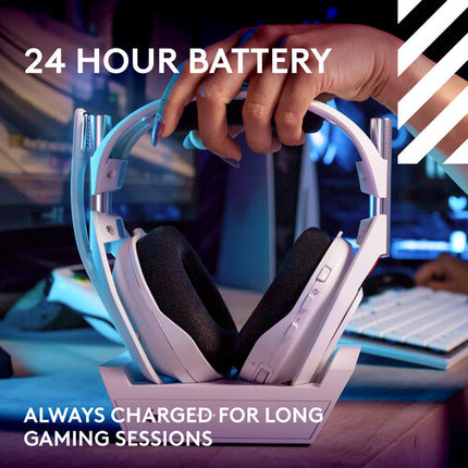 ASTRO Gaming A50 Gen 5 Auriculares Inalámbricos Gaming Blanco 40mm 39ft