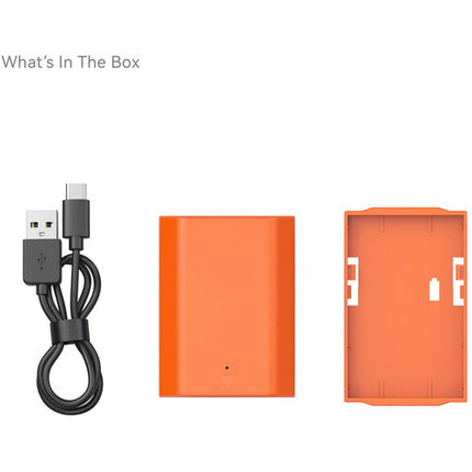 SmallRig Batería NP-FZ100 USB-C 2400mAh para cámaras Sony naranja