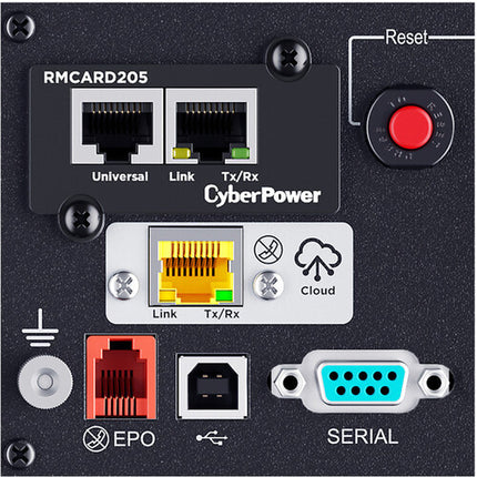 CyberPower PR2000RT2UCN UPS Convertible Rack Torre 2000VA 2000W con Pantalla LCD y Kit de Montaje