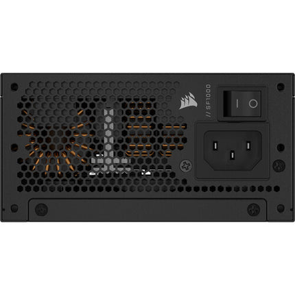 CORSAIR SF1000 Fuente de alimentación SFX 1000W 80 PLUS Platinum totalmente modular con bracket SFX a ATX