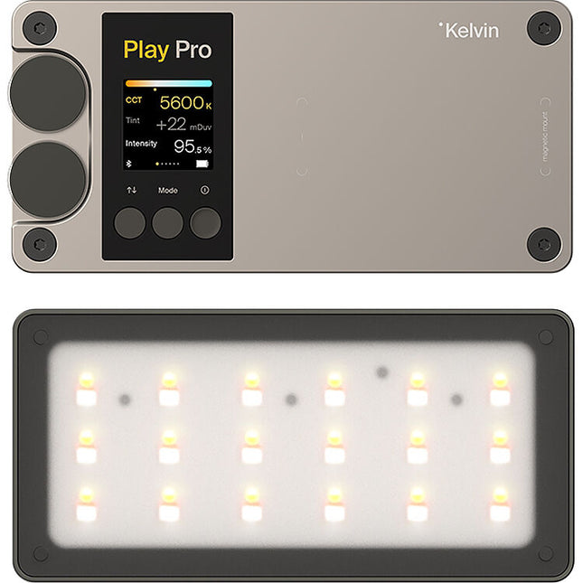 Kelvin Play Pro Panel LED RGB para Creadores 232 Lux Batería USB-C