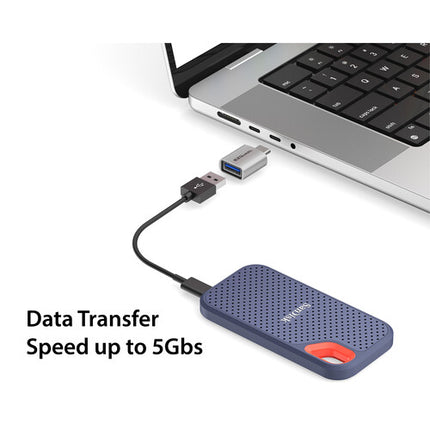EZQuest Adaptador USB-C a USB-A 3.0 Mini 2 Pack 640 Mb/s