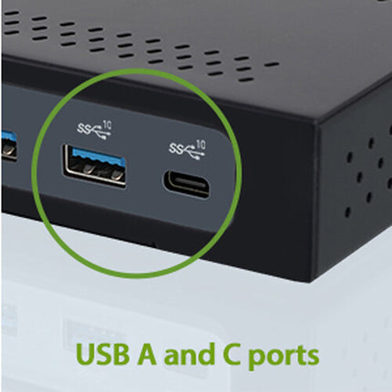IOGEAR Dock Pro Duo Estación de Acoplamiento USB-C 11 Puertos 100W PD
