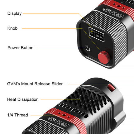 GVM PL60B LED Bi color Monoluz Portátil 9400 Lux 2700 6800K Kit Completo