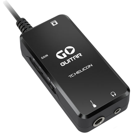 TC-Helicon GO Guitar Interfaz de Audio Portátil para Guitarra Eléctrica y Bajo con Salidas para Auriculares y Amplificador