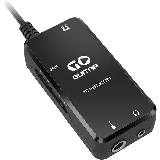 TC-Helicon GO Guitar Interfaz de Audio Portátil para Guitarra Eléctrica y Bajo con Salidas para Auriculares y Amplificador