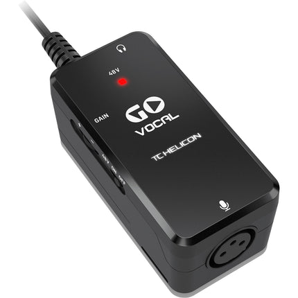 TC-Helicon Go Vocal Previo para Micrófono con Alimentación Phantom 48V y Salida para Auriculares