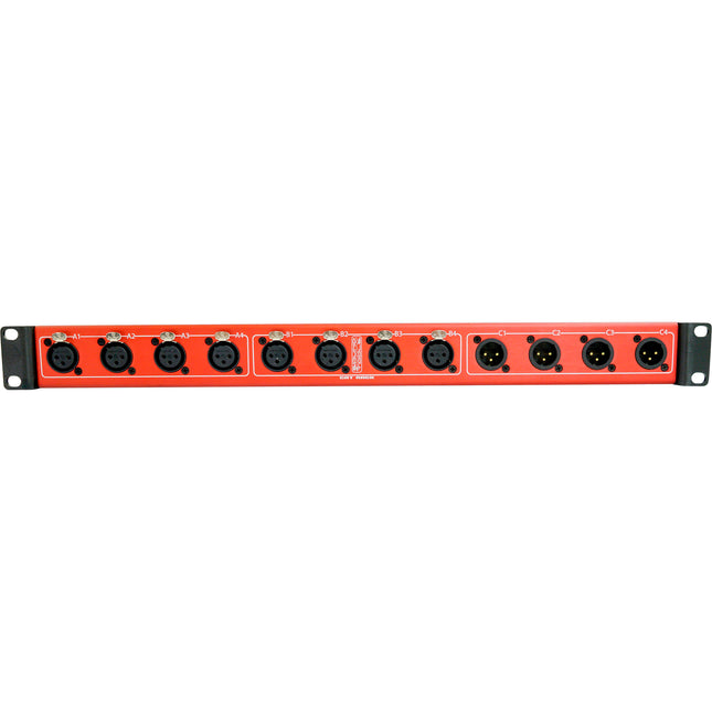 SoundTools CAT Rack Caja de Escenario XLR 4 Salidas 8 Entradas 1 RU