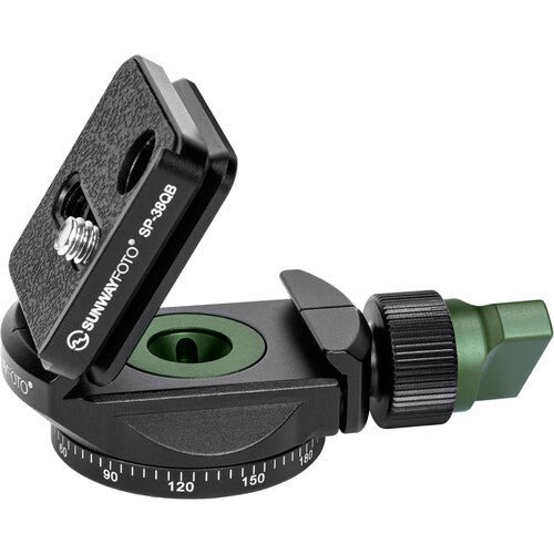 Sunwayfoto PC-40 Abrazadera Mini Giratoria 360° con Placa Rápida SP-38QB 38mm