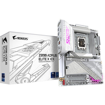 Gigabyte Z890 AORUS ELITE X ICE Placa Base ATX LGA 1851 DDR5 5 M.2 Wi-Fi 7