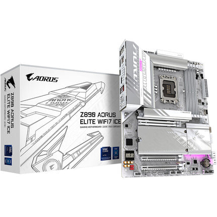 Gigabyte Z890 AORUS ELITE WIFI7 Ice placa base ATX LGA 1851 DDR5 WiFi 7 2.5GbE