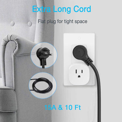 Tessan Protector contra Sobretensiones 10 Tomas 3 Puertos USB 1700J 5 pies Negro
