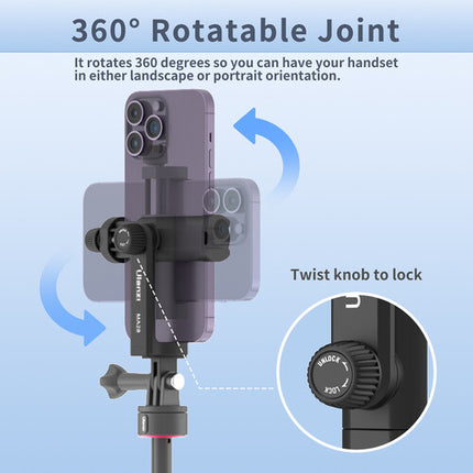 Ulanzi GoPro Mount Abrazadera para Teléfono 2.2 a 3.7 Pulgadas 360° Giro