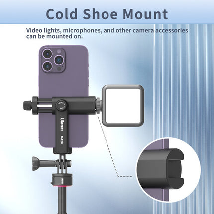 Ulanzi GoPro Mount Abrazadera para Teléfono 2.2 a 3.7 Pulgadas 360° Giro