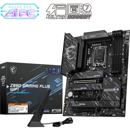MSI Z890 GAMING PLUS WIFI Placa Base ATX LGA 1851 DDR5 Wi-Fi 7