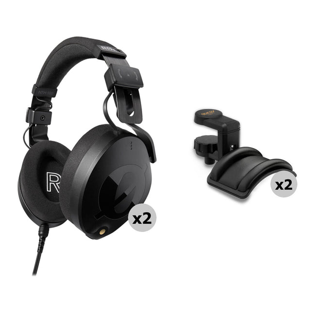 RODE NTH-100 Auriculares Cerrados Profesionales Over-Ear 40mm 2 Piezas Negro