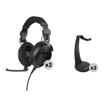 RODE NTH-100M Auriculares Profesionales Over Ear Kit con Base 40mm 5Hz-35kHz 2 Unidades