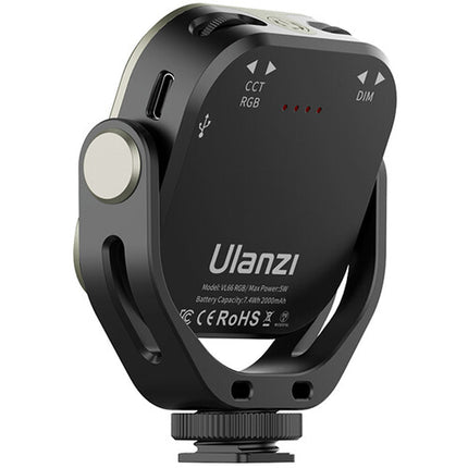 Ulanzi VL66 Luz LED RGB para Creadores 112 Lux 2500-6500K USB-C