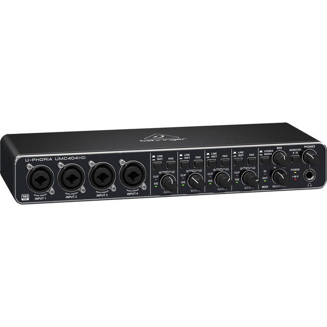 Behringer UMC404HD 4x4 Interfaz de audio USB para estudio 24-Bit 192 kHz