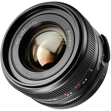 7Artisans 35mm f1.4 Mark III Lente Full Frame Apertura f1.4 a f16 Sony E negra