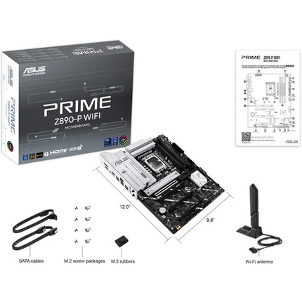 ASUS PRIME Z890-P WIFI Placa Base ATX LGA 1851 DDR5 PCIe 5.0 Wi-Fi 7