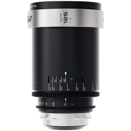 BLAZAR LENS CATO 125mm T4.0 Lente Anamórfico Full Frame 2x con Apertura T22 y 210° de Enfoque