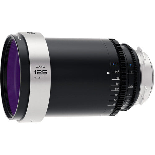 BLAZAR LENS CATO 125mm T4.0 Lente Anamórfico Full Frame 2x con Apertura T22 y 210° de Enfoque