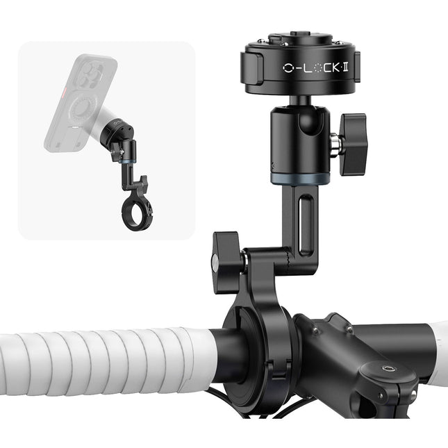 Ulanzi M009 O-LOCK II Soporte para Bicicleta con Fijación por Abrazadera y Sistema de Liberación Rápida