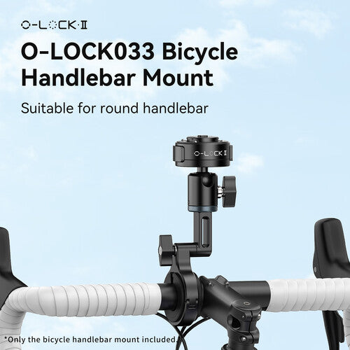 Ulanzi M009 O-LOCK II Soporte para Bicicleta con Fijación por Abrazadera y Sistema de Liberación Rápida