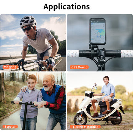 Ulanzi M009 O-LOCK II Soporte para Bicicleta con Fijación por Abrazadera y Sistema de Liberación Rápida