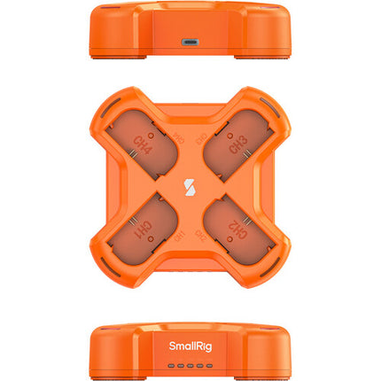 SmallRig LP-E6NH Cargador de Batería para Cámara 4 Canales 60W USB-C
